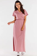 Infinite You heart neckline maxi dress  Adomoo