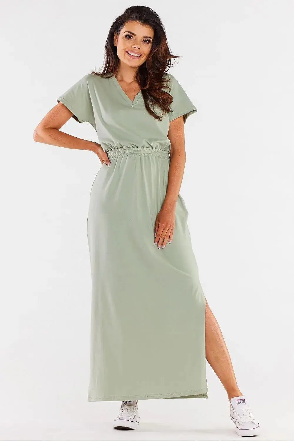 Infinite You heart neckline maxi dress  Adomoo