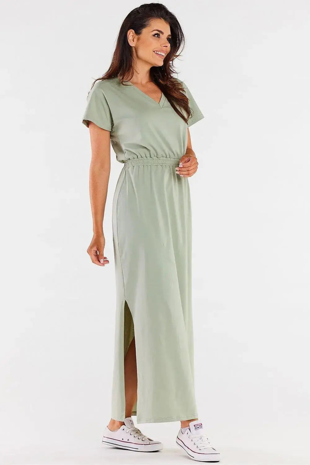 Infinite You heart neckline maxi dress  Adomoo