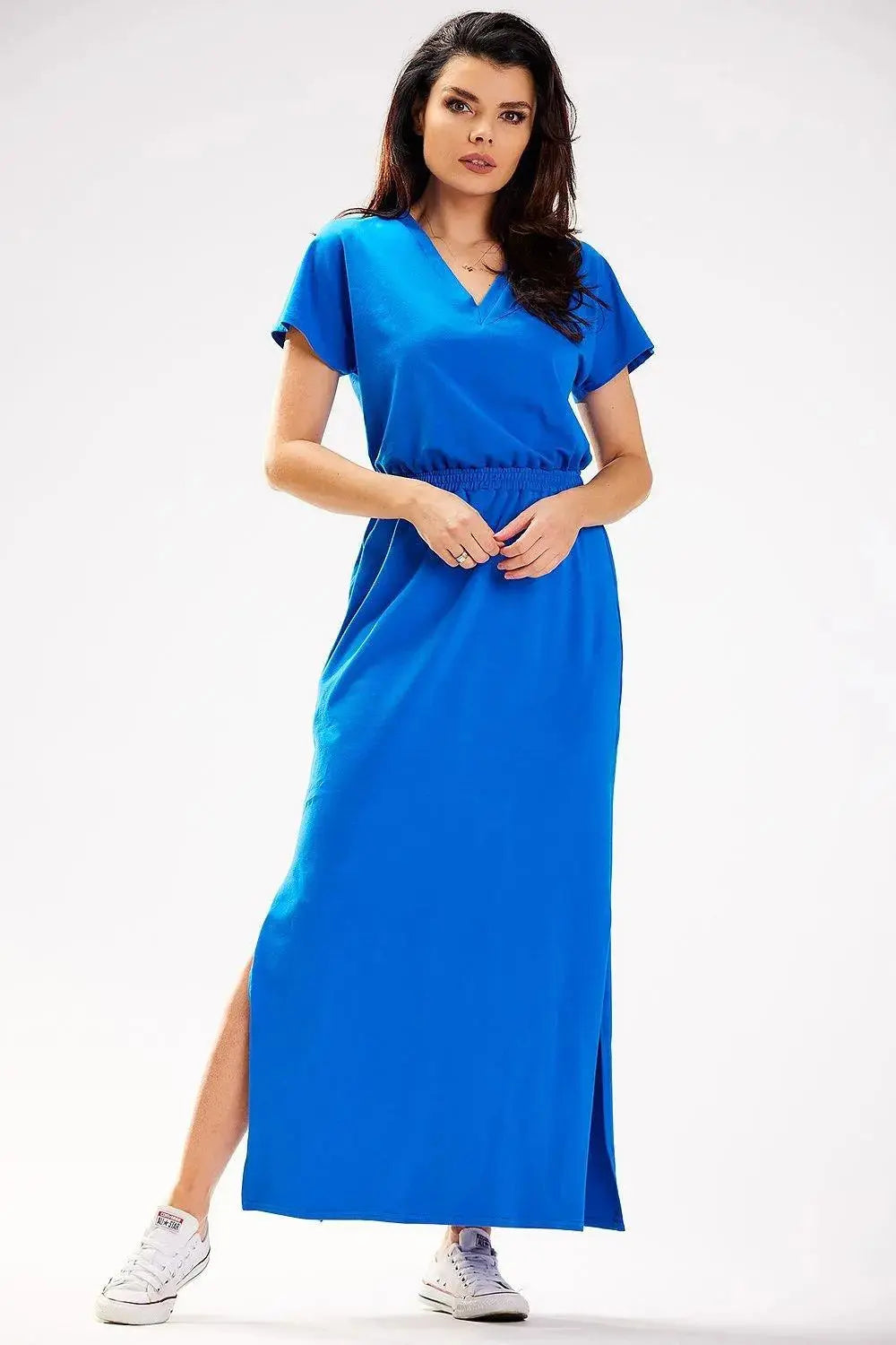 Infinite You heart neckline maxi dress  Adomoo