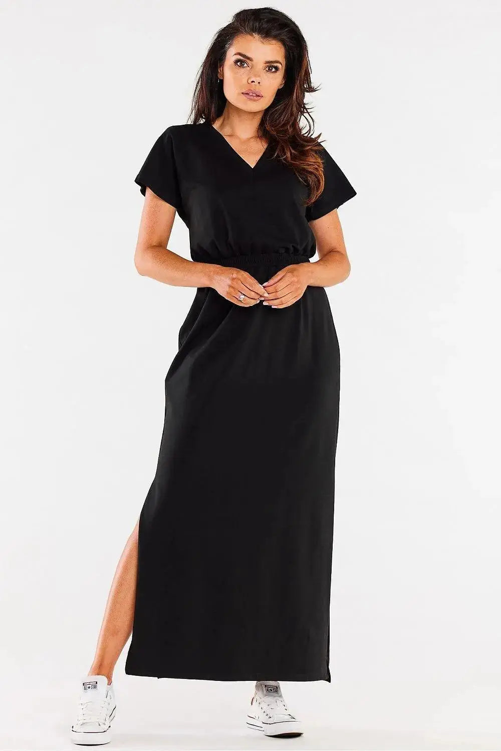 Infinite You heart neckline maxi dress  Adomoo