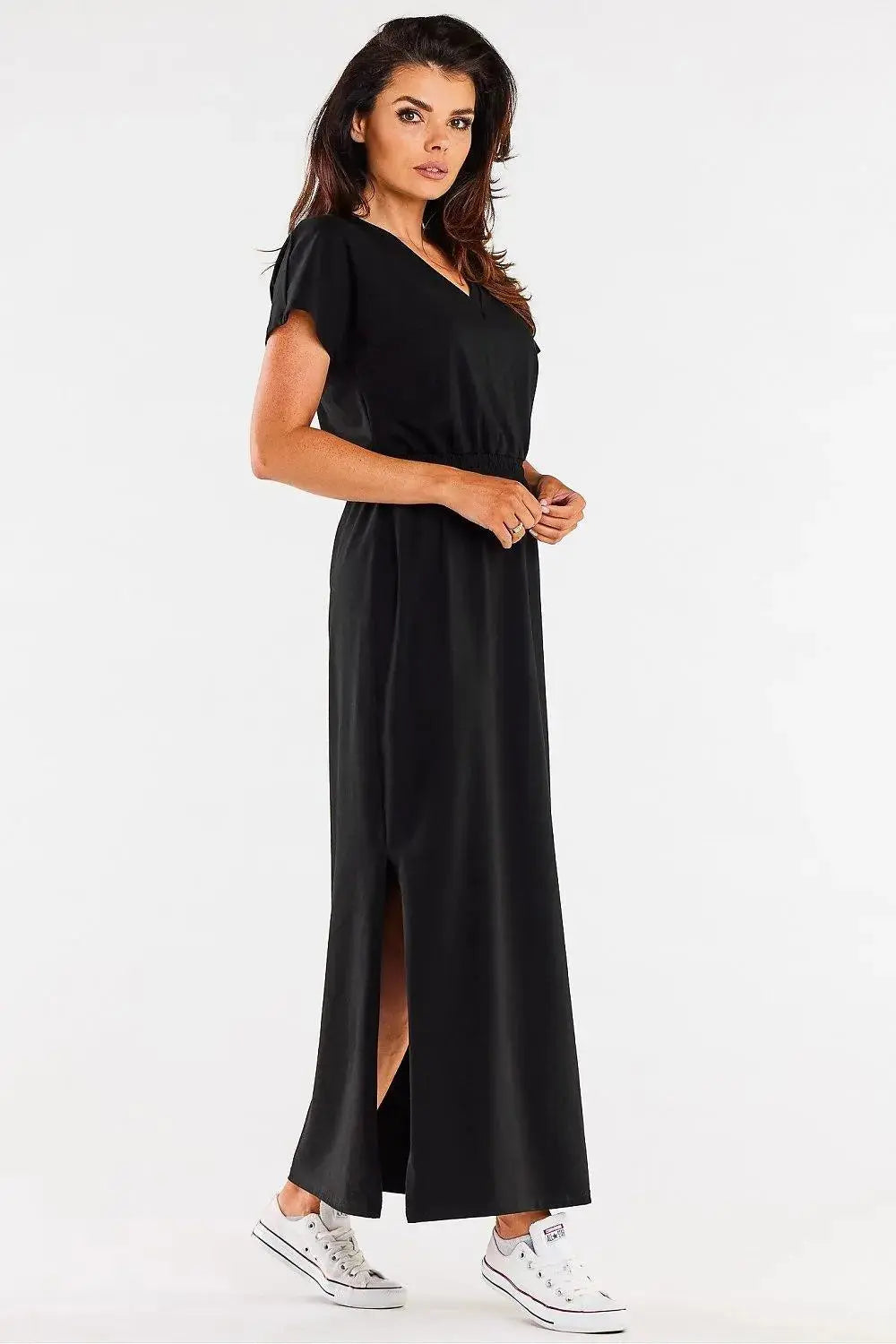 Infinite You heart neckline maxi dress  Adomoo