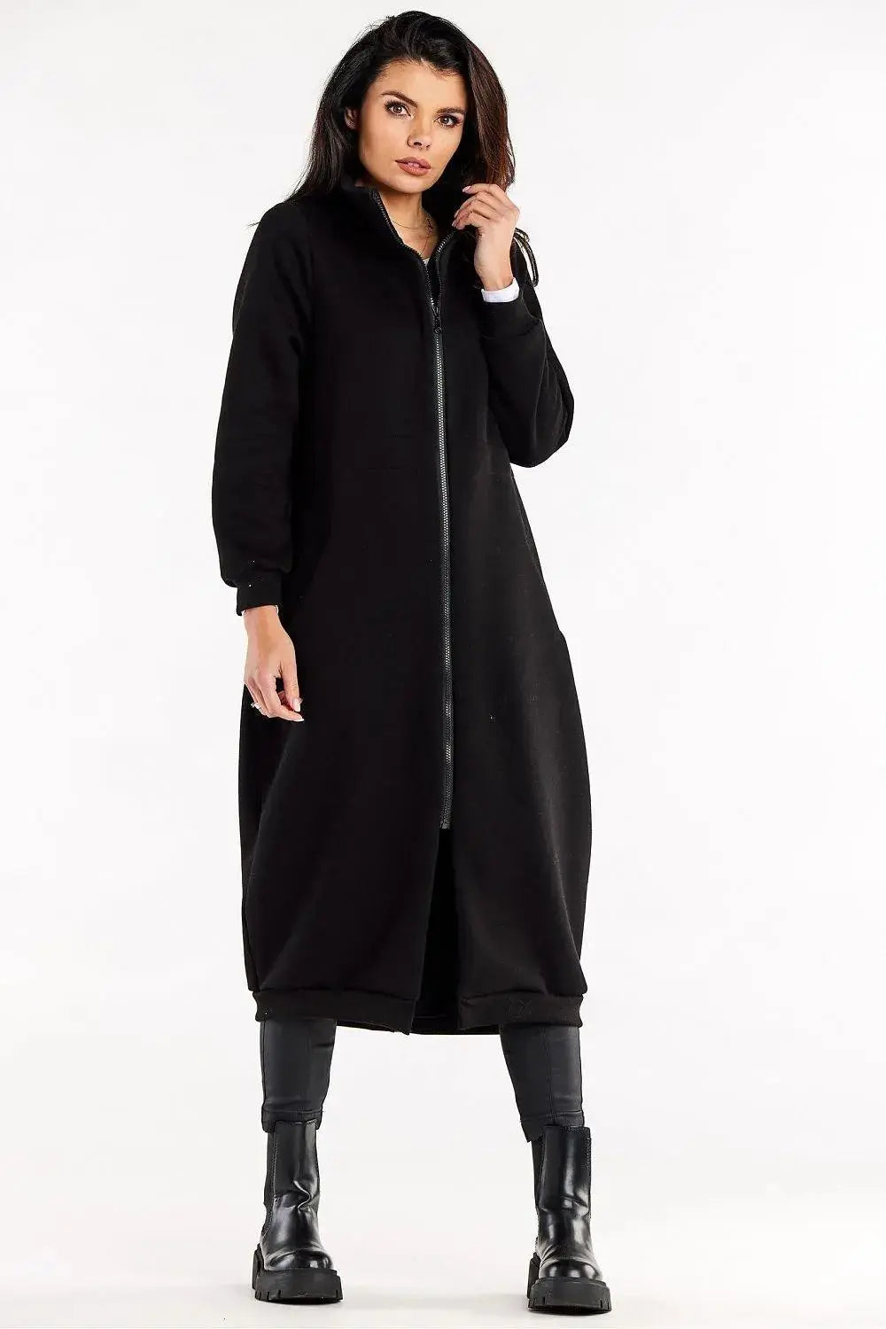 Infinite You long sleeves and high collar sweatshirt  Adomoo