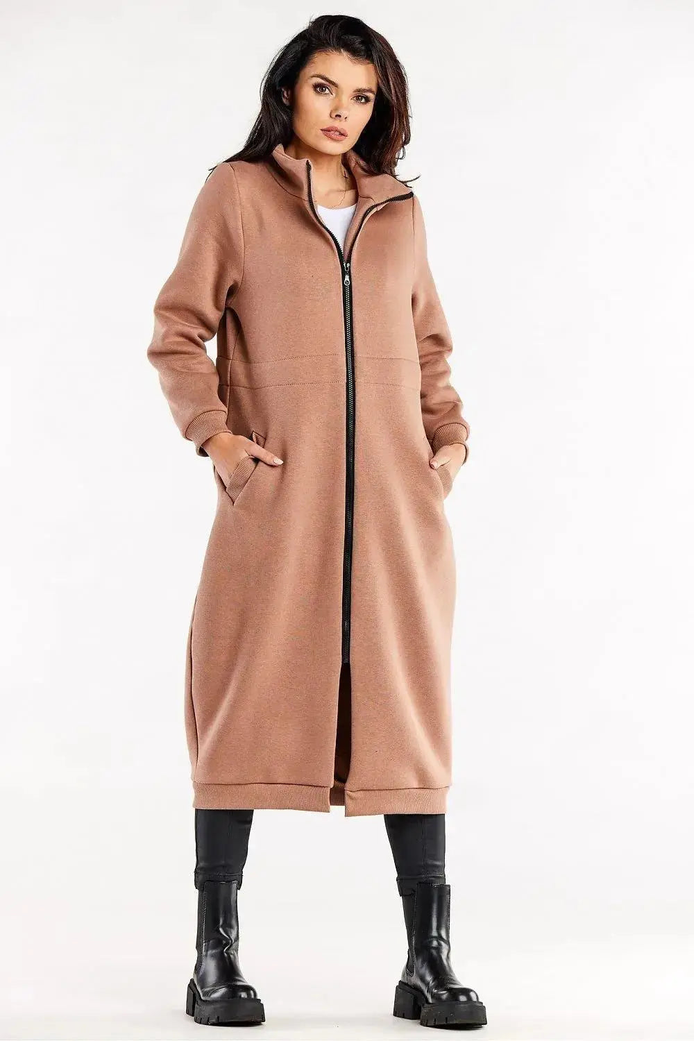 Infinite You long sleeves and high collar sweatshirt  Adomoo