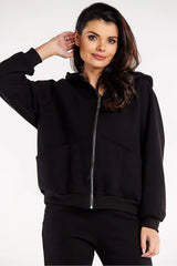 Infinite You long sleeves loose sweatshirt  Adomoo