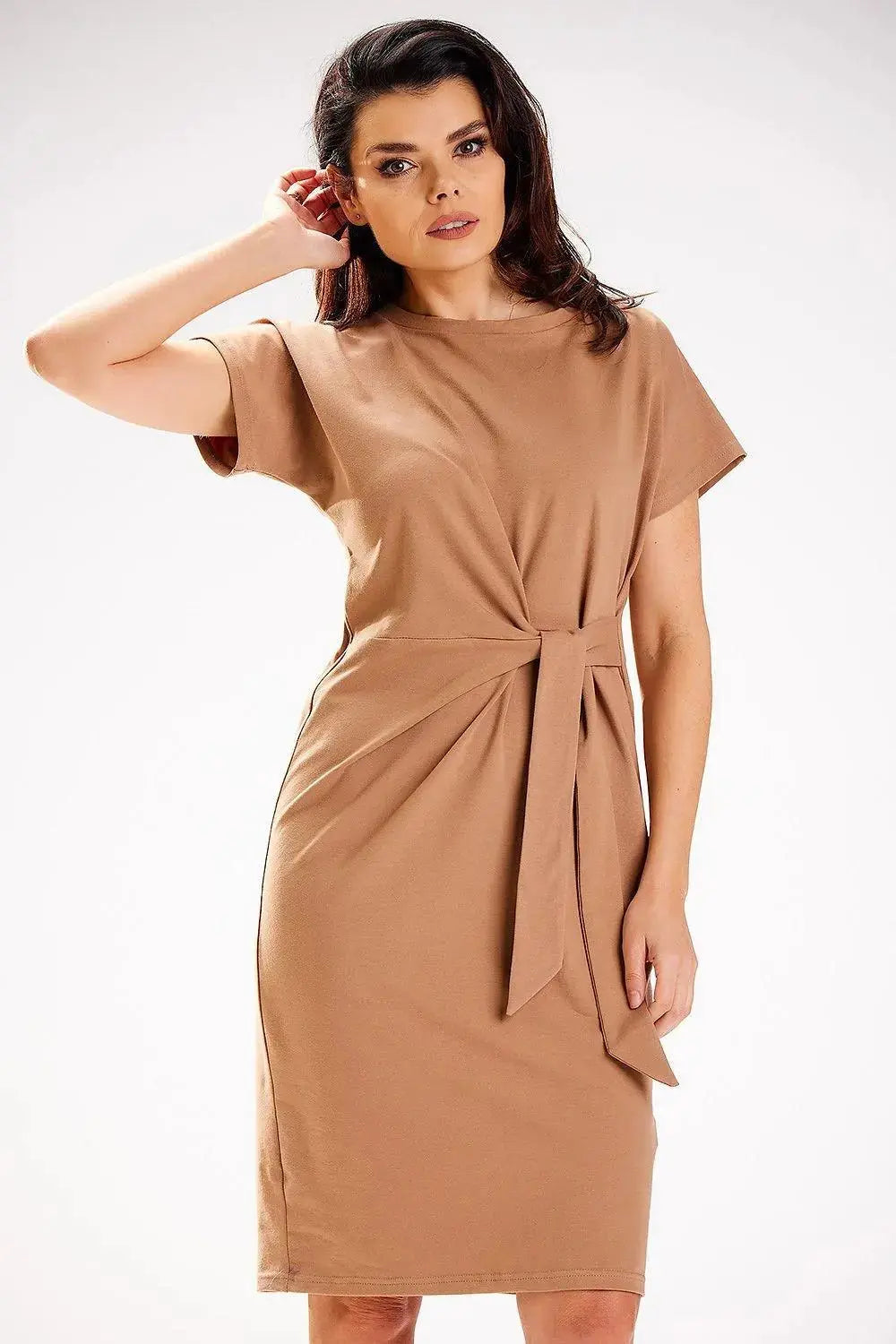 Infinite You short sleeves midi dress  Adomoo