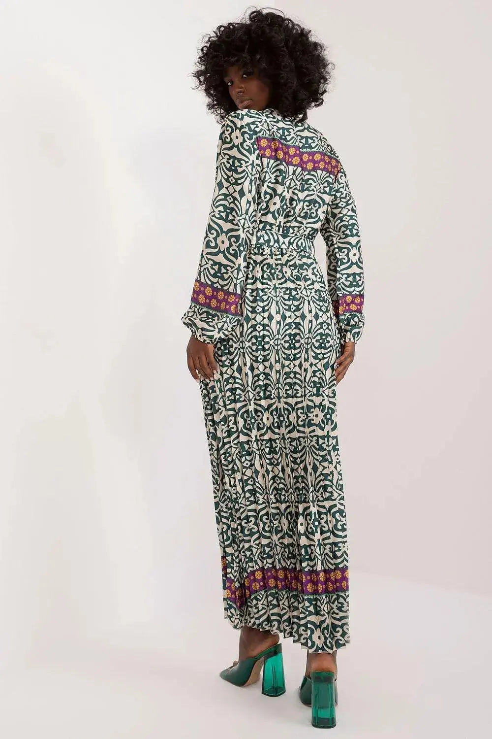 Italy Moda Colorful Print Maxi Dress  Adomoo