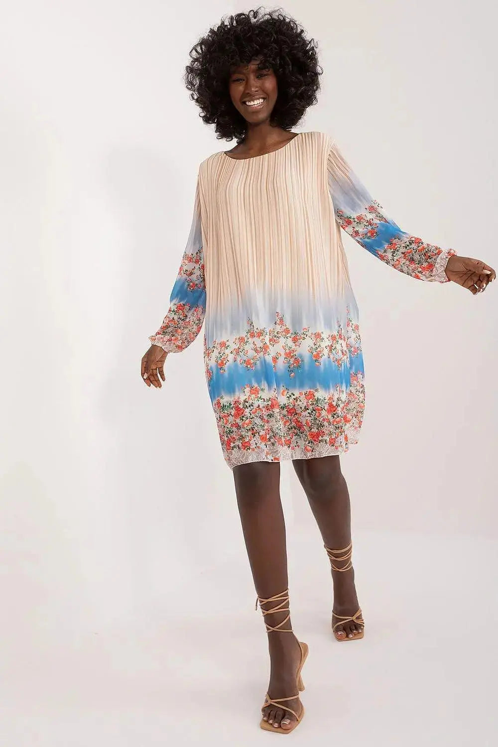 Italy Moda Colorful Printed Daydress  Adomoo