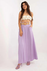 Italy Moda casual long maxi skirt  Adomoo
