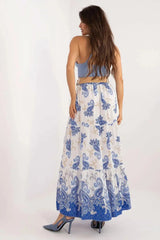 Italy Moda casual viscose long maxi skirt  Adomoo