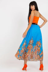 Italy Moda comfortable elastic waistband long skirt  Adomoo