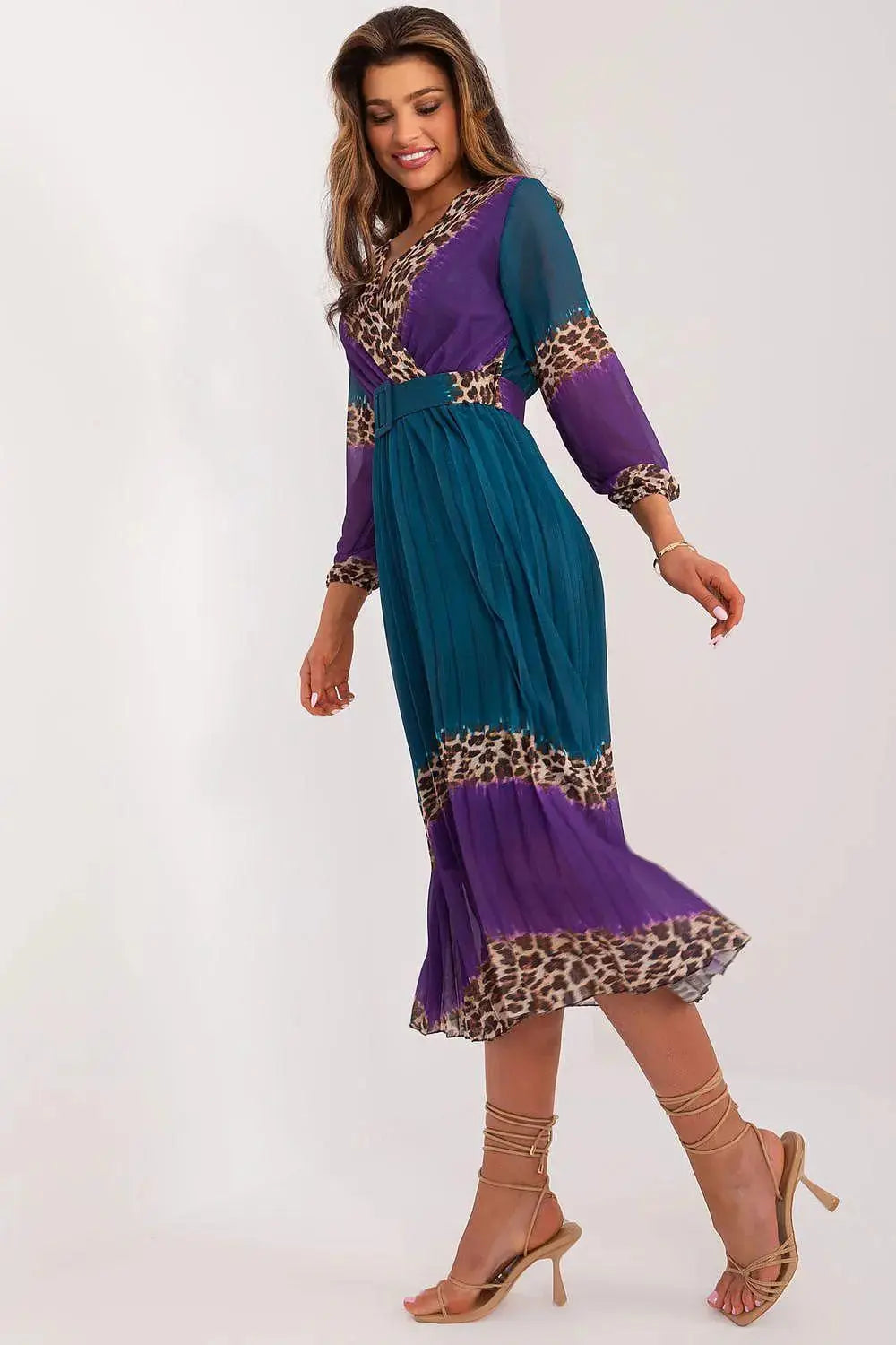Italy Moda decorated with a colorful print lightweight daydress  Adomoo