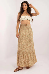 Italy Moda long casual maxi skirt  Adomoo