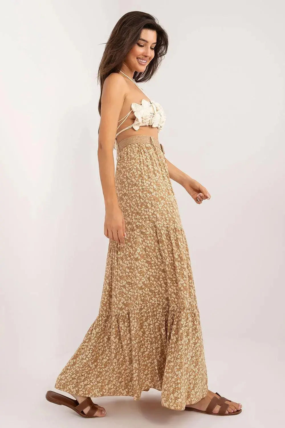 Italy Moda long casual maxi skirt  Adomoo