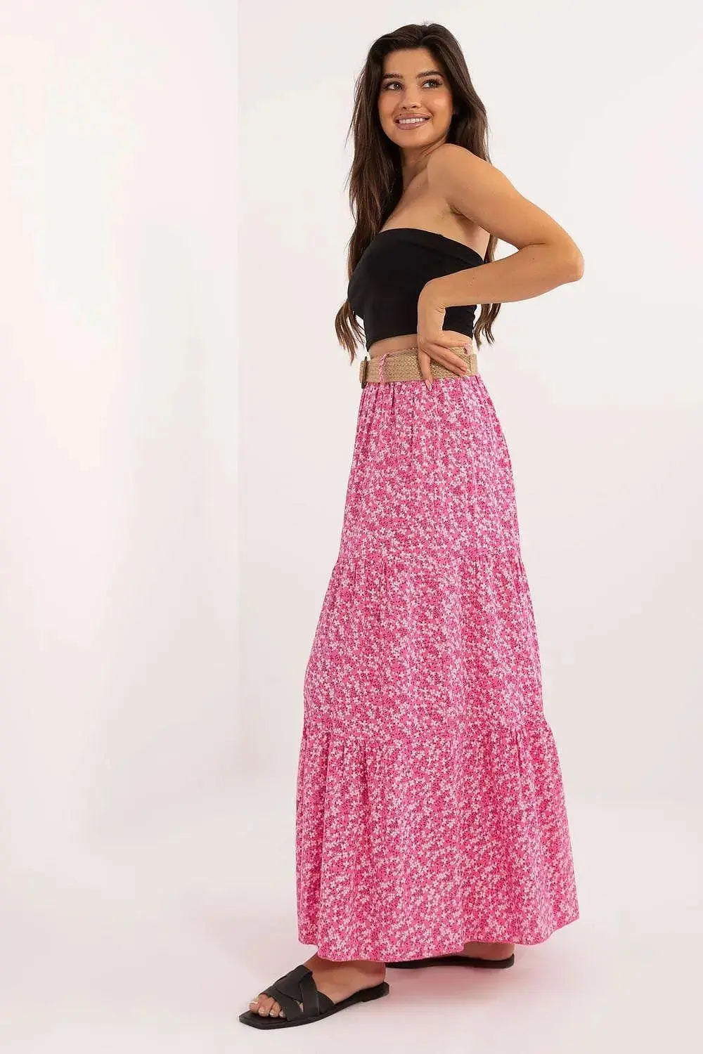 Italy Moda long casual maxi skirt  Adomoo