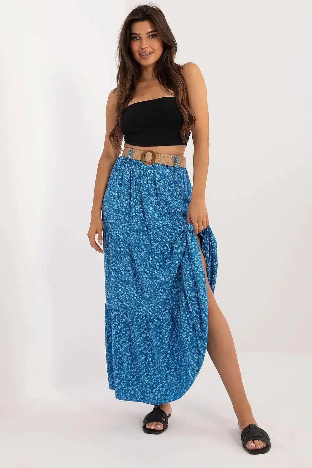 Italy Moda long casual maxi skirt  Adomoo