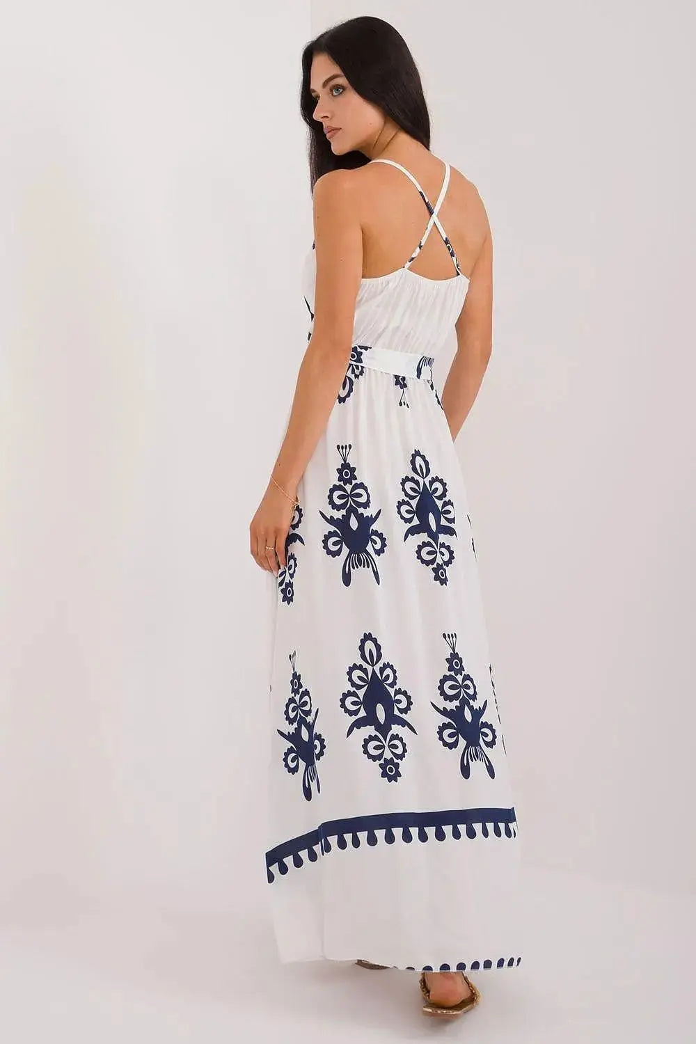 Italy Moda summer flared boho dress  Adomoo