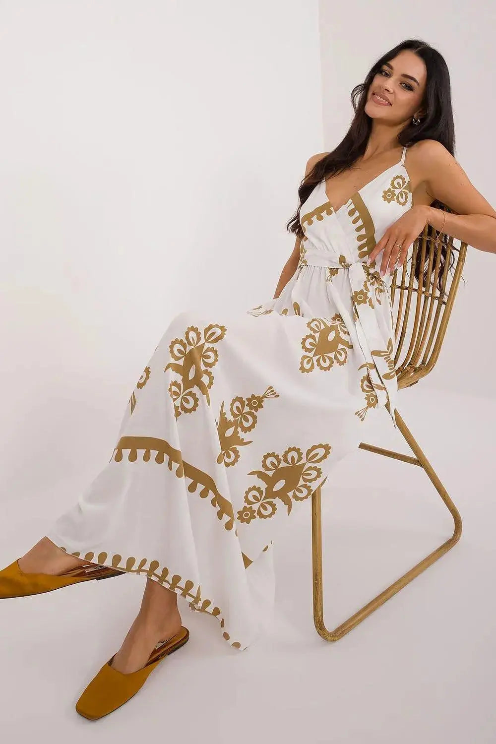 Italy Moda summer flared boho dress  Adomoo