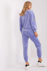 Italy Moda velour knit elegant and feminine sweatshirt  Adomoo