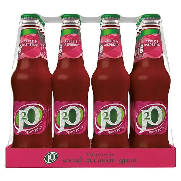 J2O Apple & Raspberry 275ml (Case of 12)  Adomoo