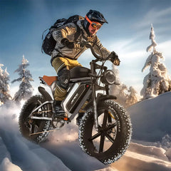 JANSNO Adults Electric Bike with Dual Suspension  Adomoo