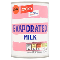 Jack's Evaporated Milk 410g (Case of 12)  Adomoo