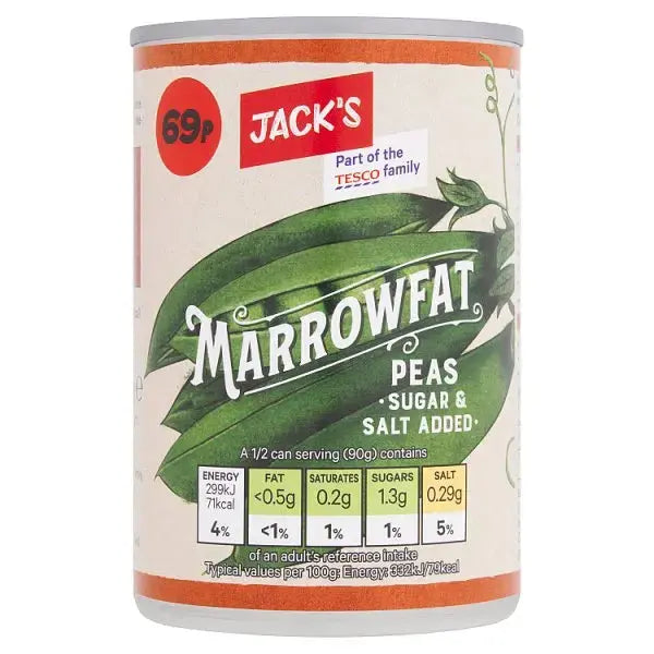 Jack's Marrowfat Peas 300g (Case of 12)  Adomoo