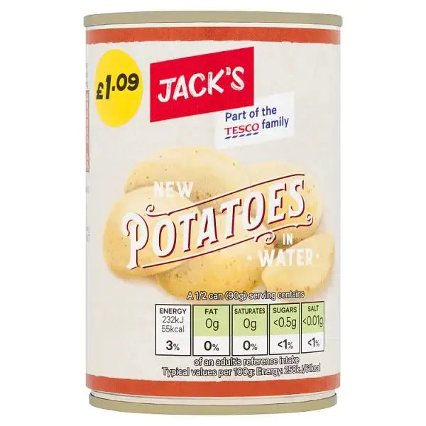 Jack's New Potatoes in Water 300g (Case of 12)  Adomoo