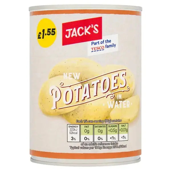 Jack's New Potatoes in Water 560g (Case of 12)  Adomoo