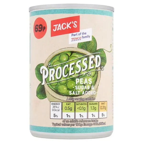 Jack's Processed Peas 300g (Case of 12)  Adomoo
