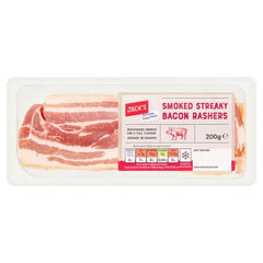 Jack's Smoked Streaky Bacon Rashers 200g  Adomoo