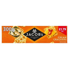 Jacobs Cream Crackers Original 300g (Case of 12)  Adomoo