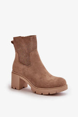 Jezzi ankle boots made of high-quality eco suede combine style and functionality  Adomoo