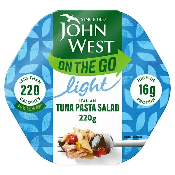 John West on the Go Light Italian Tuna Pasta Salad 220g (Case of 6)  Adomoo