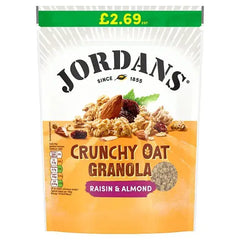Jordans Crunchy Oat Raisin & Almond Granola Breakfast Cereal 450g (Case of 4)  Adomoo