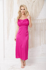 Kalimo high-quality satin, resembling silk nightgown  Adomoo