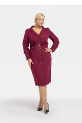 Karko classic collar massimo dress  Adomoo