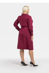 Karko classic collar massimo dress  Adomoo