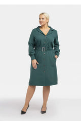 Karko classic collar massimo dress  Adomoo