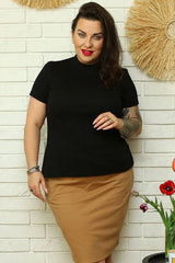 Karko practical, stylish half turtleneck gabi blouse  Adomoo