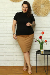 Karko practical, stylish half turtleneck gabi blouse  Adomoo