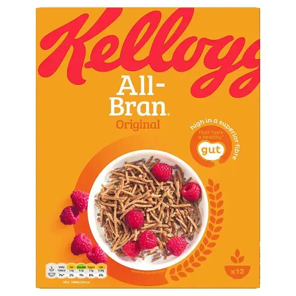 Kellogg's All-Bran Original Breakfast Cereal 500g (Case of 6)  Adomoo