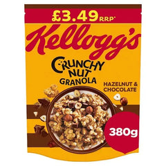 Kellogg's Hazelnut & Chocolate Crunchy Nut Granola 6x380g (Case of 6)  Adomoo