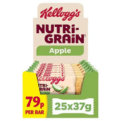 Kellogg's Nutri-grain Apple Snack Bar 25 x 37g (Case of 25)  Adomoo