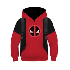 Kids Deadpool Cosplay Boys Hoodie Pullover Sweaters Christmas Sweatshirt Kidpool  Adomoo
