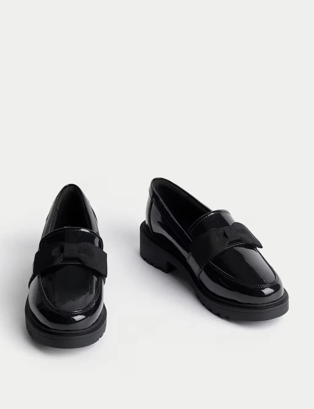 Kids' Chunky Loafer Leather School Shoes (2½ Large - 7 Large)  Adomoo