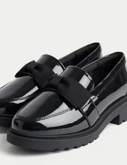 Kids' Chunky Loafer Leather School Shoes (2½ Large - 7 Large)  Adomoo