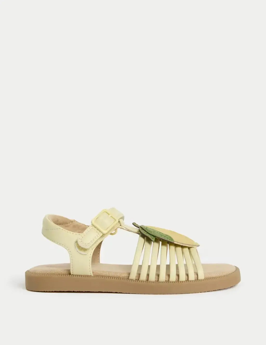 Kids' Lemon Appliqué Sandals (4 Small - 2 Large)  Adomoo