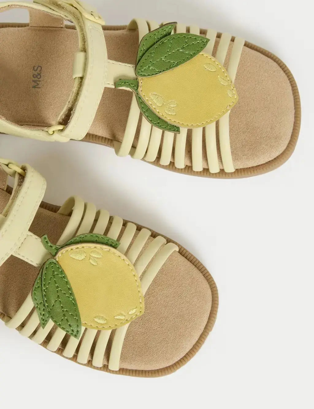 Kids' Lemon Appliqué Sandals (4 Small - 2 Large)  Adomoo