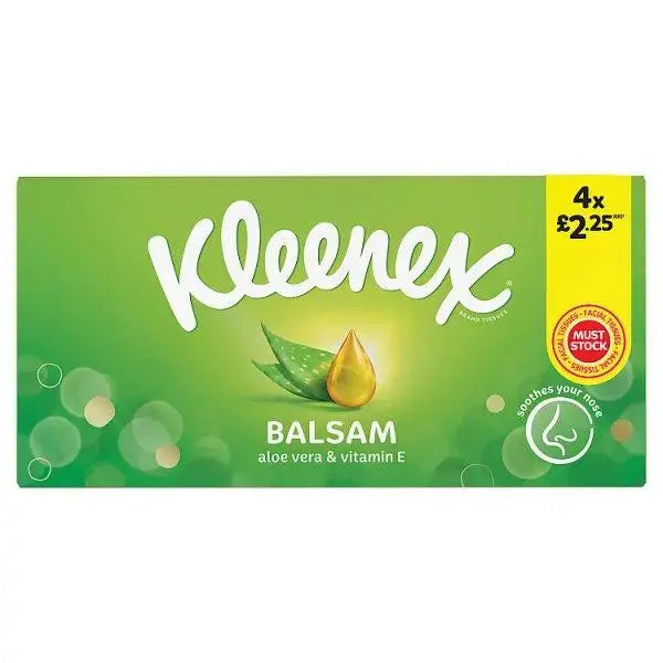 Kleenex® Balsam Tissues - 4 boxes - £2.25 (Case of 12)  Adomoo